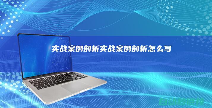 实战案例剖析 (实战案例剖析怎么写)